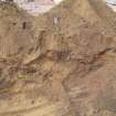 Archaeological evaluation, View of pit tip lines in Trench 5, Crawford's Bakery, McDonald Road (Bellevue Road), Edinburgh