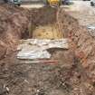 Archaeological evaluation, Wall [702] in Trench 7, Crawford's Bakery, McDonald Road (Bellevue Road), Edinburgh