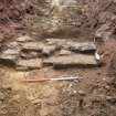 Archaeological evaluation, Wall [701] in Trench 7, Crawford's Bakery, McDonald Road (Bellevue Road), Edinburgh