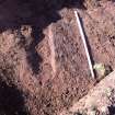 Archaeological evaluation, SSE facing section of [1501] , Townend Brae, Phase 2, Symington