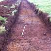 Archaeological evaluation, Plough furrows in trench 35, Townend Brae, Phase 2, Symington