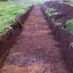 Archaeological evaluation, Plough furrows in trench 35, Townend Brae, Phase 2, Symington