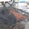 Watching brief, Cut [011] for make-up [010] of modern surface, Carpark, St Ninian's Way, Linlithgow