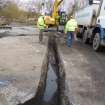 Watching brief, Excavation of S/N-aligned drainage/sewer run from Surface Water manhole SW3 towards Surface Water manhole SW2, Carpark, St Ninian's Way, Linlithgow