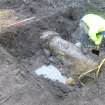 Watching brief, Existing concrete pipe to NW of Filter Trench, Carpark, St Ninian's Way, Linlithgow