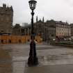 Watching brief, Iron lamppost, McEwan Hall, Teviot Place, Edinburgh