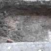 Watching brief, Views of test pit outside E entrance, McEwan Hall, Teviot Place, Edinburgh