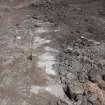 Watching brief, Views of test pit outside E entrance, McEwan Hall, Teviot Place, Edinburgh