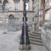 Watching brief, Iron lamppost, McEwan Hall, Teviot Place, Edinburgh