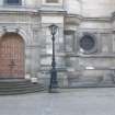 Watching brief, Iron lamppost, McEwan Hall, Teviot Place, Edinburgh