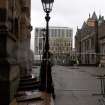 Watching brief, Iron lamppost, McEwan Hall, Teviot Place, Edinburgh