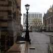 Watching brief, Iron lamppost, McEwan Hall, Teviot Place, Edinburgh