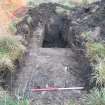 Evaluation Photograph, Trench 2. Mid-excavation, facing E, Harvester's Way, Wester Hailes
