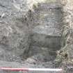 Evaluation Photograph, Trench 9. Post-excavation, north-facing section, facing SE, Harvester's Way, Wester Hailes