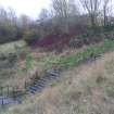 Evaluation Photograph, Trench 10. Post-excavation, south-facing section, facing SE, Harvester's Way, Wester Hailes