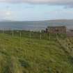 Burial ground and enclosures, Aird a' Mhorainn. View from W. 