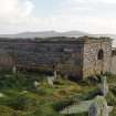 Burial ground and enclosures, Aird a' Mhorainn. Maclean enclosures from NW. 