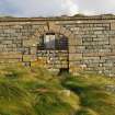 Burial ground and enclosures, Aird a' Mhorainn. Maclean enclosure from W. 