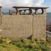 Burial ground and enclosures, Aird a' Mhorainn. Concrete burial enclosure of c.1900. 