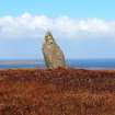 Standing stone, Maari. View from S. 