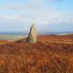 Standing stone, Maari. View from S. 