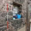 Historic building survey, Barn B, Detail view of blocked window, Oldfold Farm, North Deeside Road, Milltimber
