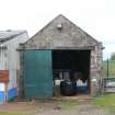 Historic building recording, Barn A, General view of NW gable from NW, Oldfold Farm, North Deeside Road, Milltimber