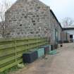 Historic building recording, Barn A, General view of SE gable from SSE, Oldfold Farm, North Deeside Road, Milltimber