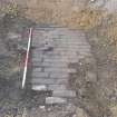 Archaeological excavation, Shot of [003] cobbled path, Post Office Sorting Depot, Brunswick Road, Edinburgh