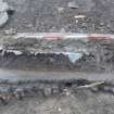 Archaeological excavation, SSE facing section of [001] and upper layers, Post Office Sorting Depot, Brunswick Road, Edinburgh