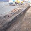 Watching Brief Photograph, General view of trench 1, facing SW, Archaeological Monitoring of Leith Primary School