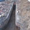 Watching Brief Photograph, View of trench 2, facing NE, Archaeological Monitoring of Leith Primary School