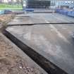 Watching Brief Photograph, General site view showing Tr. 1, 2, 4 and 5, facing E, Archaeological Monitoring of Leith Primary School