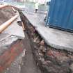 Watching Brief Photograph, View of Trench 2 from the SW end, facing NE, Archaeological Monitoring of Leith Primary School