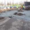 Watching Brief Photograph, Working shot of pad pit excavations, facing E, Archaeological Monitoring of Leith Primary School