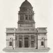 66/FR, View of front and entrance to the building                         
Insc.: 'St. George's Church, Edinburgh'