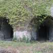 Historic building recording, Detail of entrance to Kiln 9, S elevation, E bank, Limekilns, Harbour Road, Charlestown