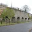 Historic building recording, General view, S elevation, E bank, Limekilns, Harbour Road, Charlestown