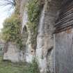 Historic building recording, General view, S elevation, E bank, Limekilns, Harbour Road, Charlestown