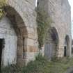 Historic building recording, General view, S elevation, E bank, Limekilns, Harbour Road, Charlestown