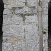 Historic building recording, Detail view, S elevation, E bank, Limekilns, Harbour Road, Charlestown