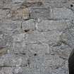 Historic building recording, Detail view, S elevation, E bank, Limekilns, Harbour Road, Charlestown