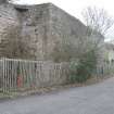 Historic building recording, General view along the frontage of the Limekilns, S elevation, W bank, Limekilns, Harbour Road, Charlestown