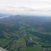 Aerial view of Lewiston, Drumnadrochit, oblique view, looking S.