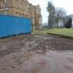 Archaeological evaluation, Location of Trench 4, Birkwood House, Lesmahagow