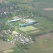 Aerial view of Victoria Park Stadium, Dingwall, Easter Ross, looking NW.