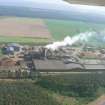 Aerial view of Norbord Factory, Tornagrain, E of Inverness, looking SSE.
