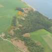 Aerial view of Eathie Burn, Black Isle, looking E.