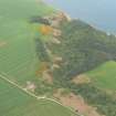 Aerial view of Eathie Burn, Black Isle, looking E.