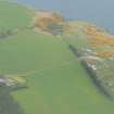 Aerial view of North Sutor Coastal Battery & Military  Camp, Cromarty Firth, looking E.